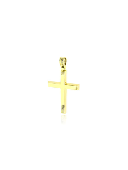 Triantos Men's Gold Cross 14K