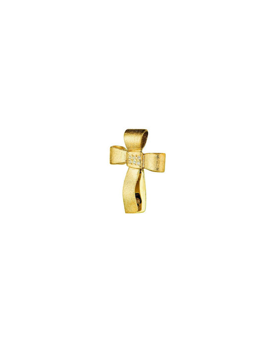 Triantos Femeiesc Aur Cruce 14K