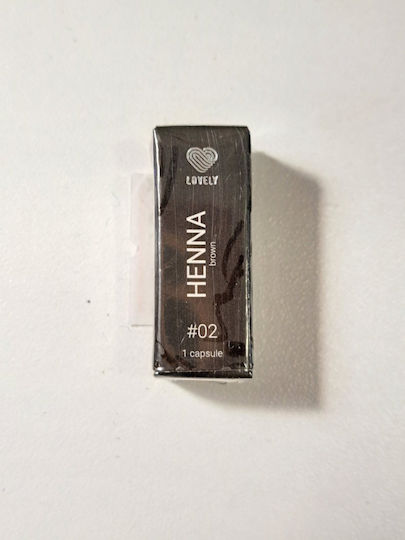 Lovely Βαφή Χέννα για Φρύδια Henna brown #02