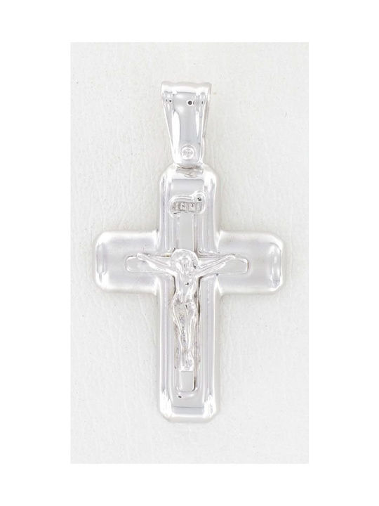 Mertzios.gr White Gold Cross 14K