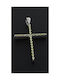 Mertzios.gr White Gold Cross 18K