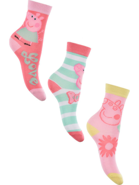 Superheroes Kids' Socks Coral 3 Pairs