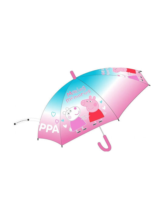 Kinder Regenschirm Gebogener Handgriff mit Durchmesser 43.5cm.