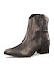 Leather Women's Cowboy Boots with High Heel Copper