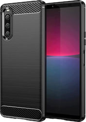 Techsuit Carbon Back Cover Σιλικόνης Μαύρο (Xperia 10 V)