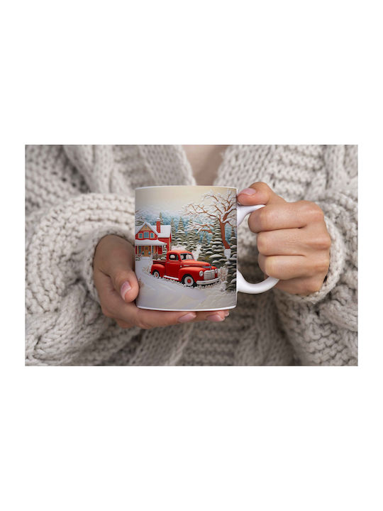 Christmas Mug Ceramic White 1pcs