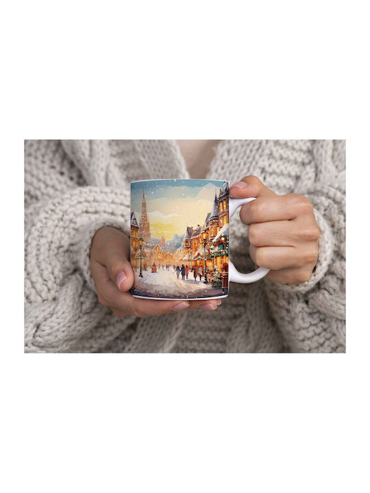 Christmas Mug Ceramic White