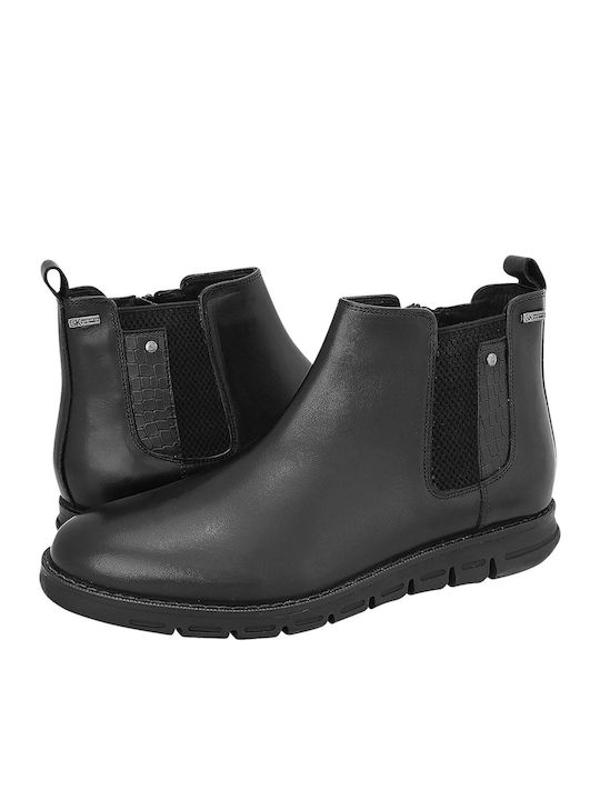 Leather Black Men's Boots
