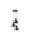 Sigma Rif Pendant Light Three-Light for Socket E27 Black