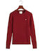 Women's Long Sleeve Sweater Cotton Bordeaux