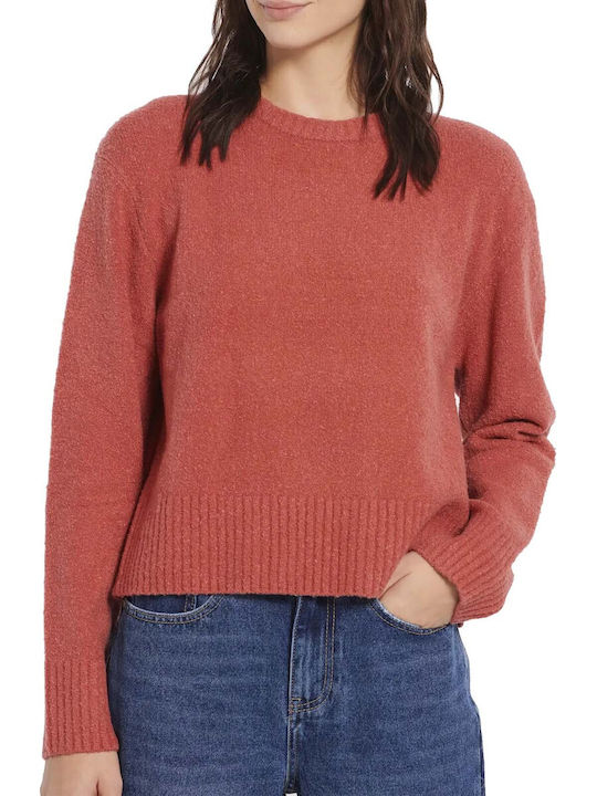 Funky Buddha Women's Long Sleeve Pullover Coral