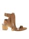 Suede Sandalen Tabac Braun