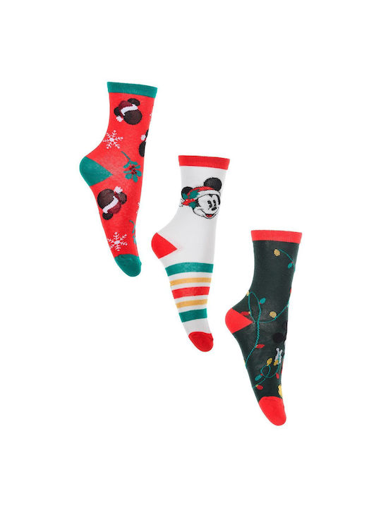 Disney Χριστουγεννιάτικες Κάλτσες Πολύχρωμο 3Pack