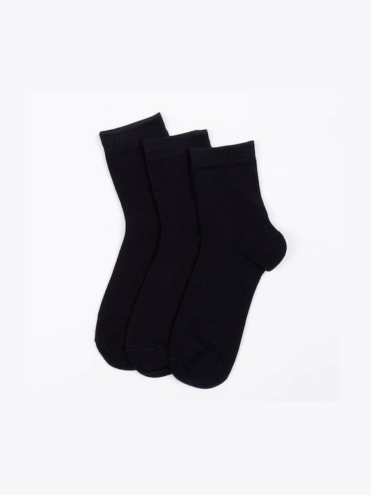 Q&Y Κάλτσες Μαύρο 3Pack