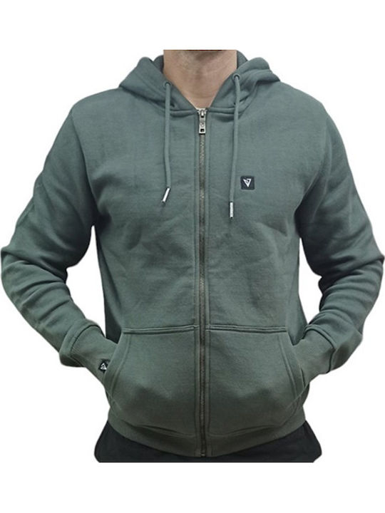 Magnetic North Hooded Cardigan Khaki