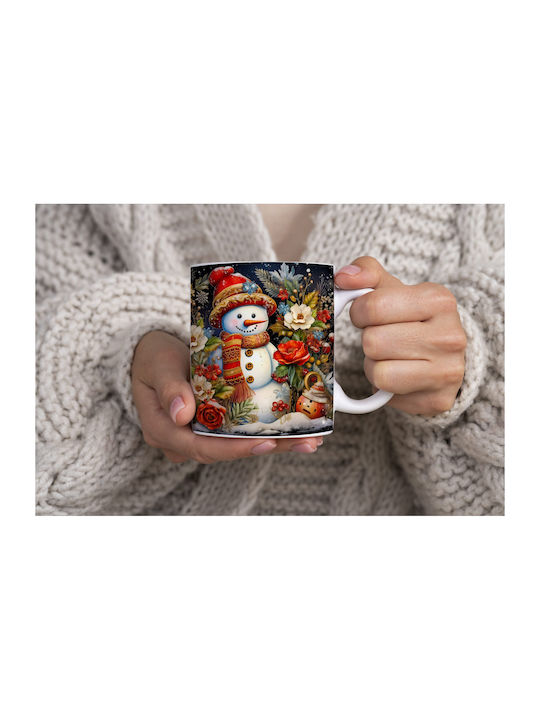 Christmas Mug Ceramic White