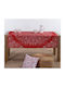 Nef-Nef Homeware Christmas Tablecloth Fabric Red L140xW140cm.