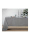 Nef-Nef Homeware Christmas Tablecloth Fabric Gray L150xW150cm.