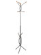 Freebox Καλόγερος Μεταλλικός Ασημί 41x41x176cm