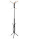 HomeMarkt Metallic Coat Rack Black 41x41x176cm