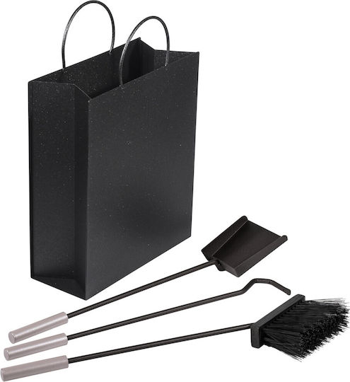 Viometal 500 Fireplace Tool Set with Bucket Black