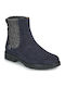 Leather Kids Boots Navy Blue