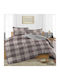 Marwa Sheet Sets Double Flannel 200x260cm. Red 4pcs