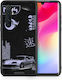 Smartfits Tokyo Drift Umschlag Rückseite Schwarz (Xiaomi Mi Note 10 Lite.) A00_SM1-XI-MINOT10LIT_TOKYODRIFT