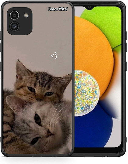 Smartfits Cats In Love Back Cover (Galaxy A03)