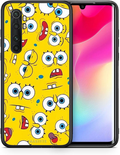 Smartfits Popart Sponge Back Cover Galben (Xiaomi Mi Note 10 Lite.) 5739522588827_36522222321819