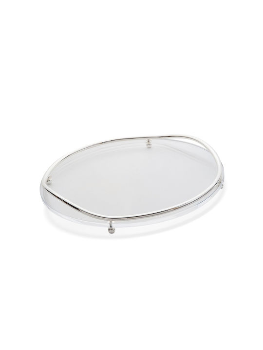 Παρίσης Glass Oval Decorative Tray