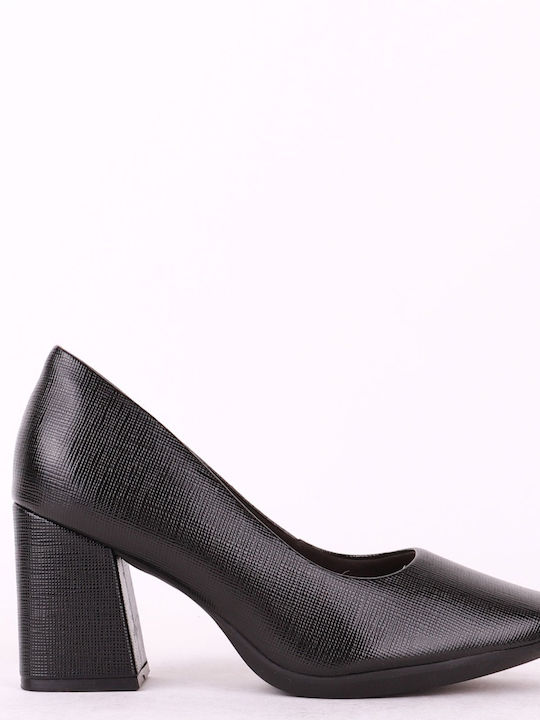 Piccadilly Black Medium Heels