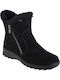 Leather Women's Ankle Boots Black
