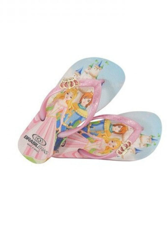 Brasileras Kinder Flip Flops Rosa