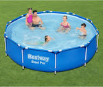 Bestway Piscină PVC cu cadru metalic & cu Pompă de Filtrare 305x76buc