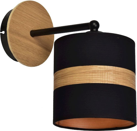 Eko Light Classic Lamp Wall with Socket E27 Black