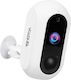 iSnatch 223046 IP Surveillance Camera Wi-Fi Full HD 1080p Waterproof Battery Powered with Two-Way Communication and Lens 3.6mm