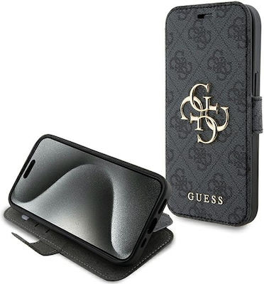 Guess 4g Buchen Sie Synthetisches Leder Gray (iPhone 15)