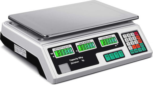 Digital Electronic Professional Scale with Weighing Capacity of 40kg and Division 5gr