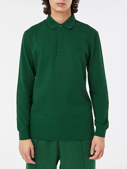 Lacoste Ανδρική Μπλούζα Μακρυμάνικη Polo Green