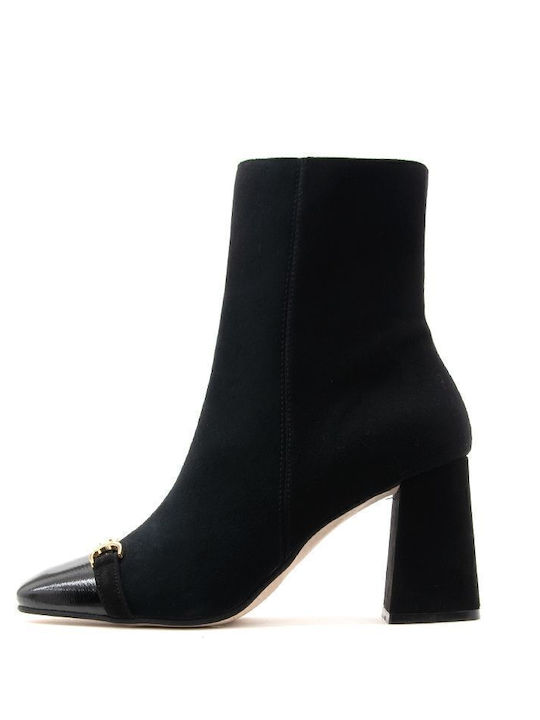 Suede Women's Ankle Boots Black
