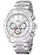 Festina Timeless Herrenuhr 44.5mm Chronograph Batterie mit Silber Metallarmband
