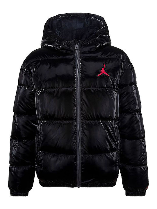 Kids' Sports Jacket Long with Hood Black