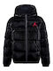 Kids' Sports Jacket Long with Hood Black