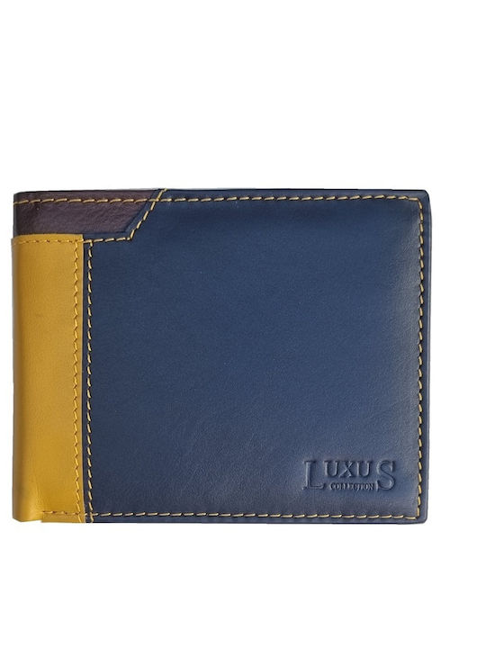 Leder Herren Geldbörse Klassisch Blau