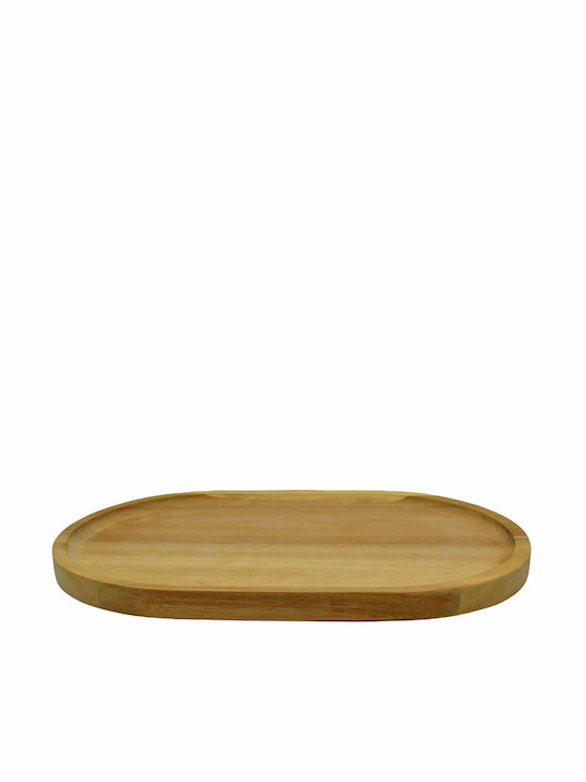 Ankor Holz Oval Serviertablett in Beige Farbe 30x20x2cm 826407 1Stück