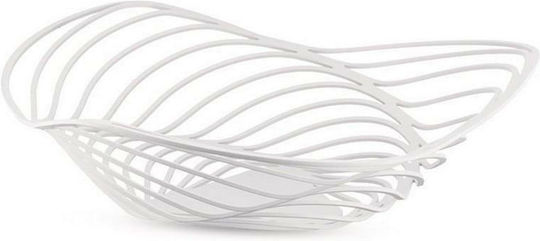Alessi Trinity Obstschale Metallisch Weiß 26x26x7cm