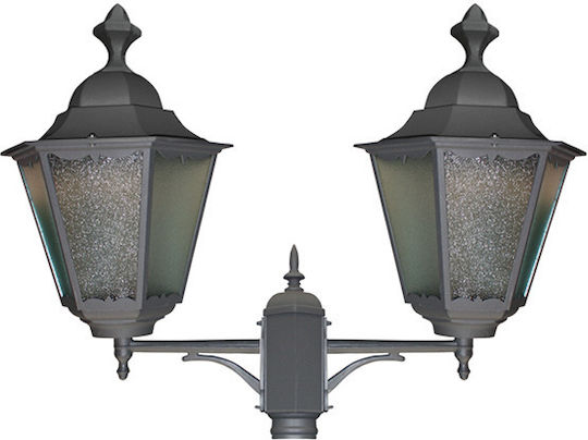 Aca Metallic Lantern Silver