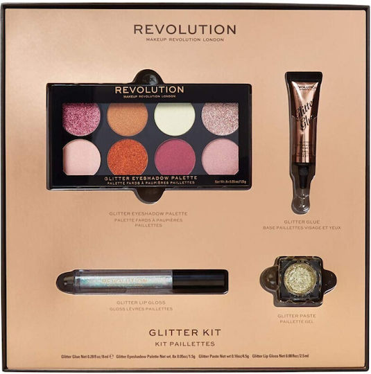Revolution Beauty Kit Παλέτα Μακιγιάζ Glitter Palette