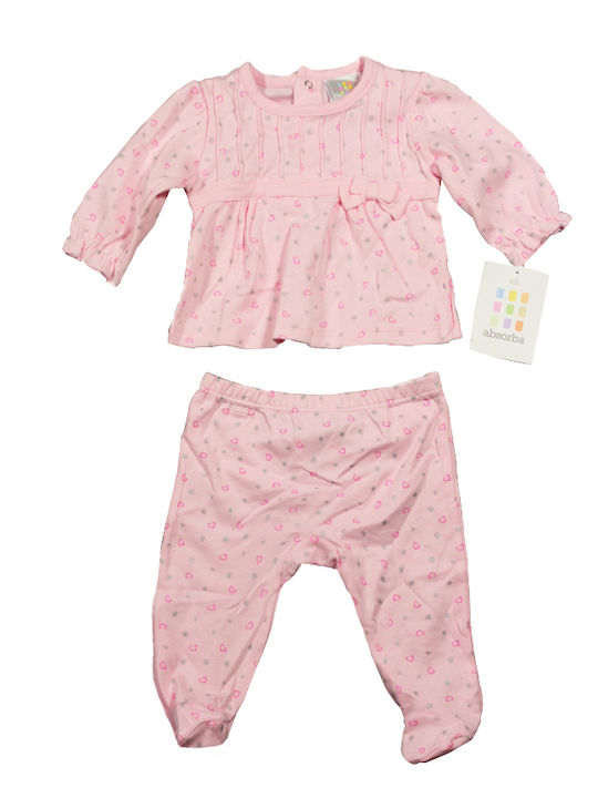 Absorba Kids Set with Pants Winter 2pcs Pink